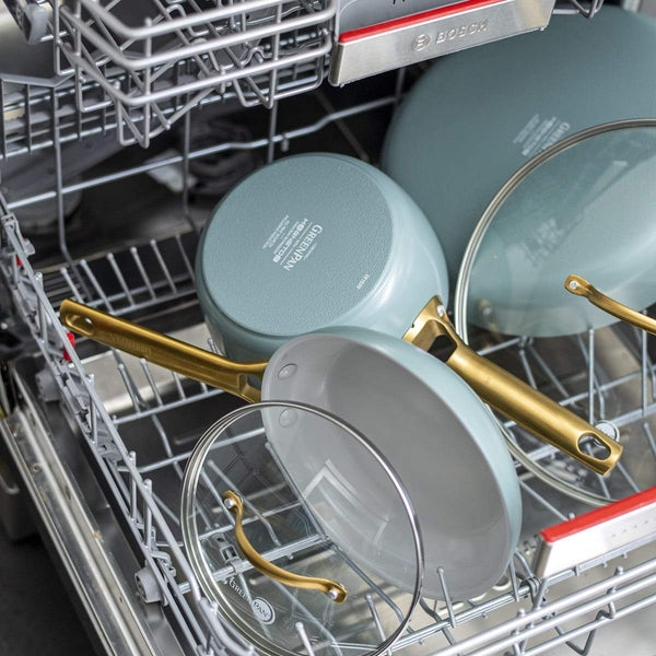 GreenPan Padova 6 (10) Piece PFAS Free Cookset Smokey Blue - 1