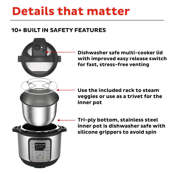 Instant Pot 9-In-1 Duo Plus 3L Electric Pressure Cooker - 3