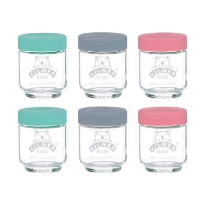 Kilner Kids Jar Set Of 6 Made with Sodalime Glass – 190ml Each
