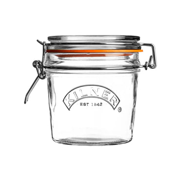 Kilner Round Clip Top Jar Made with High-quality soda lime glass - 350ml capacity