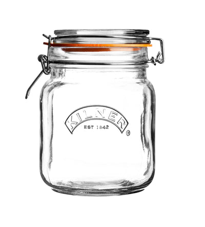 Kilner Square Clip Top Bottle - 1L