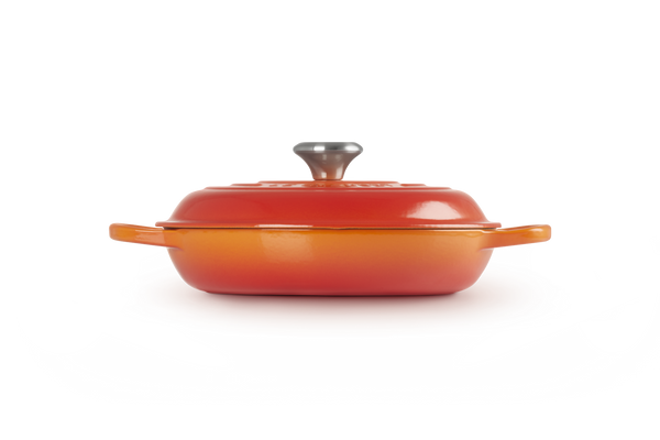 Le Creuset Cast Iron Shallow Casserole with Signature Knob - 26cm - 2
