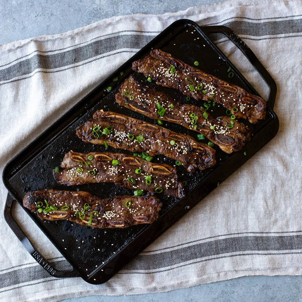 Lodge Chef Collection Cast Iron Induction Griddle Reverse - 49cm x 25cm - 2