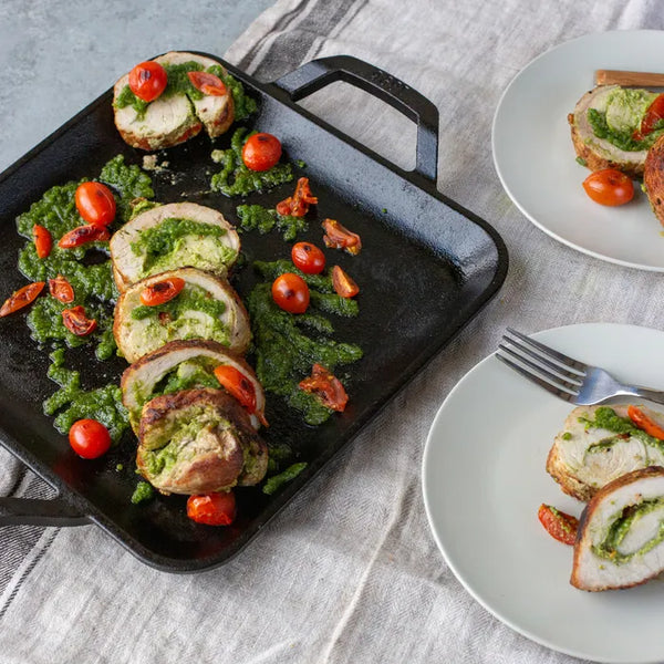 Lodge Chef Collection Cast Iron Square Griddle Induction - 28cm - 1