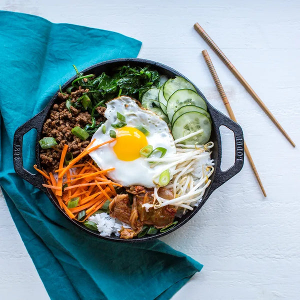 Lodge Mini Cast Iron Induction Wok - 23cm × 7.5cm - 1