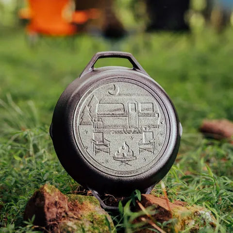 Lodge Wanderlust Dual Handled Cast Iron Induction Skillet Camper – 26cm x 5cm - 3