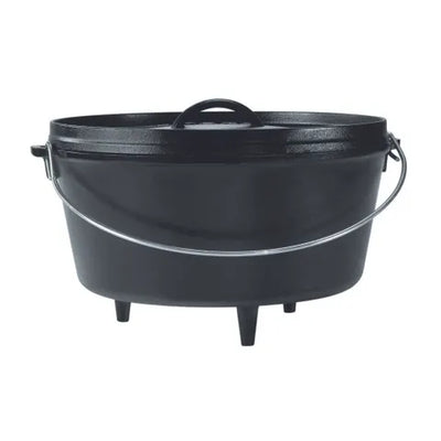 Lodge Camp Cast Iron Dutch Oven Deep - 7.5L/30cm