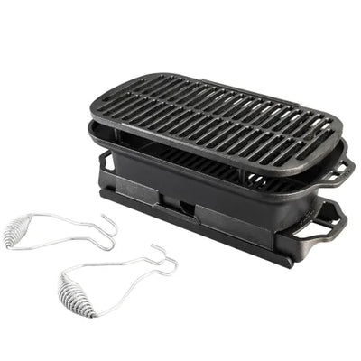 Lodge Sportsman’s Pro Cast Iron Grill - 43cm x 23cm