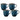 Mason Cash Reactive Glaze Set Of 4 Blue Mugs - 400ml