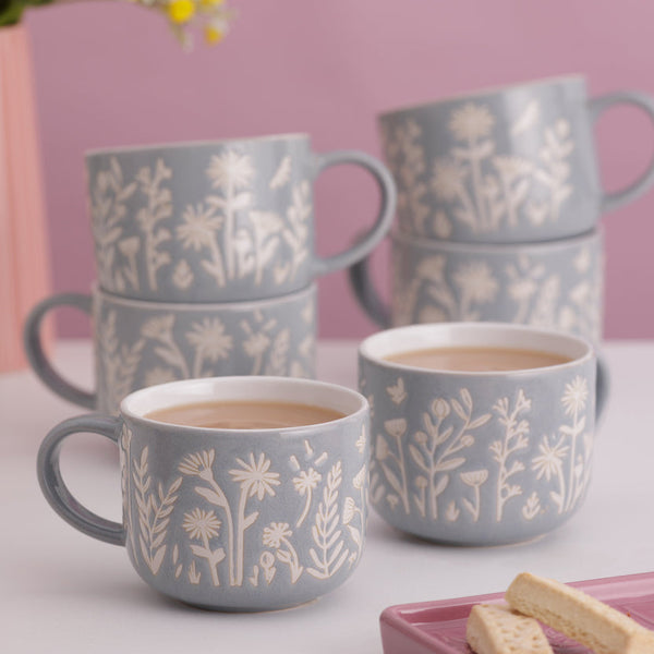 Mason Cash In the Meadow Blue Daisy Mug, 400ml - 1