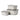 Mepal Cirqula Rectangle Food Storage Container Small Set 3-Piece Nordic White (500ml + 1000ml + 2000ml)