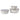 Mepal Cirqula Round Food Storage Container 3-Piece Small Set Nordic White (350ml + 750ml + 1250ml)