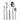 Wmf Philadelphia Cutlery Set Cromargan® Stainless Steel 18/10 - 30pce (6x Table Knife, 6x Table Fork, 6x Table Spoon, 6x Cake Fork, 6x Teapsoon)