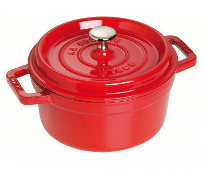 Staub Cast Iron Round Cocotte Cherry Red - 28cm