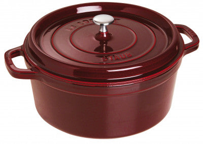 Staub Cast Iron Round Induction Cocotte Grenadine – 28cm
