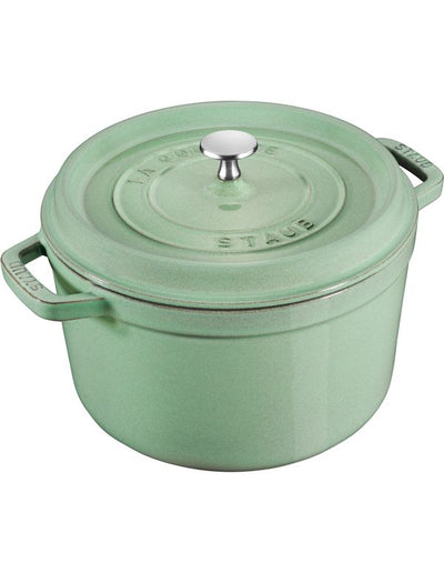 Staub Cast Iron Round Cocotte Sage - 28cm
