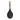 Staub Rice Spoon Matte Black Silicone Head with Acacia Wood Handle - 23cm