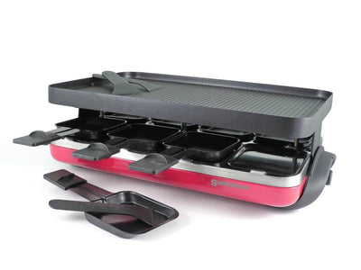 Swissmar Valais Raclette Party Grill Red Base - 8 Person