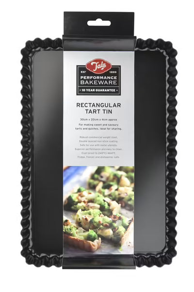 Tala Performance Rectangular Tart Tin Carbon Steel - 38cm x 13cm size