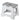Vigar Foldable Stool Srt/6 Grey - 23cm