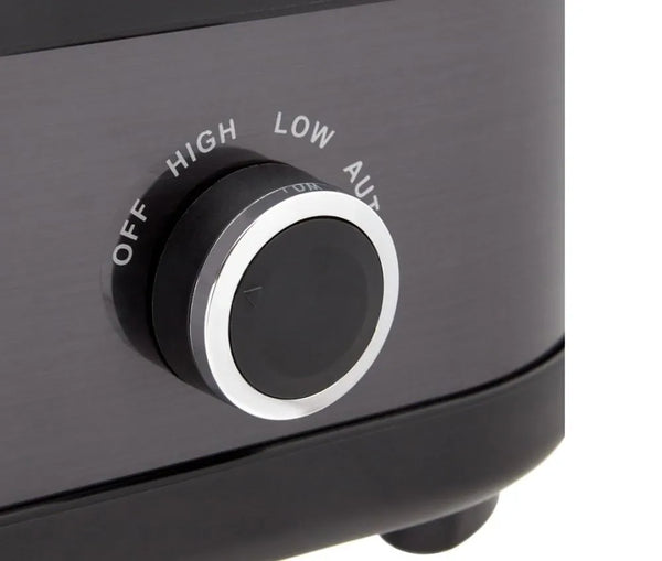 Westinghouse 2 Pot Slow Cooker Black Stainless Steel - 1