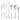Wilkie Brothers Baxter 56 Piece Cutlery Set -  8x Table Knives, 8x Dessert Knives, 8x Table Forks, 8x Dessert Forks, 8x Soup Spoons, 8x Dessert Spoons, 8x Tea Spoons