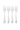 Wiltshire Baguette Cake Fork 4Piece Stainless Steel