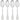 Wiltshire Baguette Dessert Spoon 4Piece Stainless Steel