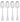 Wiltshire Baguette Dessert Spoon 4Piece Stainless Steel