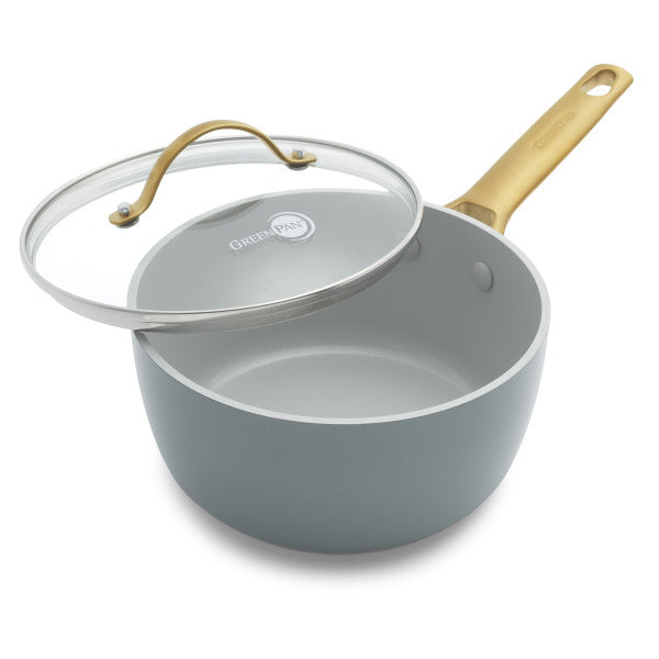 GreenPan Padova Smokey Blue Covered Saucepan 18cm / 2.01L - 1