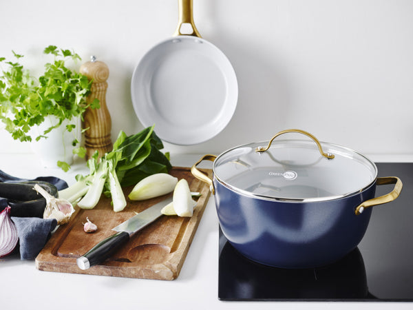 GreenPan Padova Navy Blue Covered Casserole 24cm/4.7L - 2