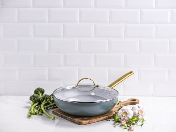 GreenPan Padova Smokey Blue Covered Wok 28cm/3.7L - 3