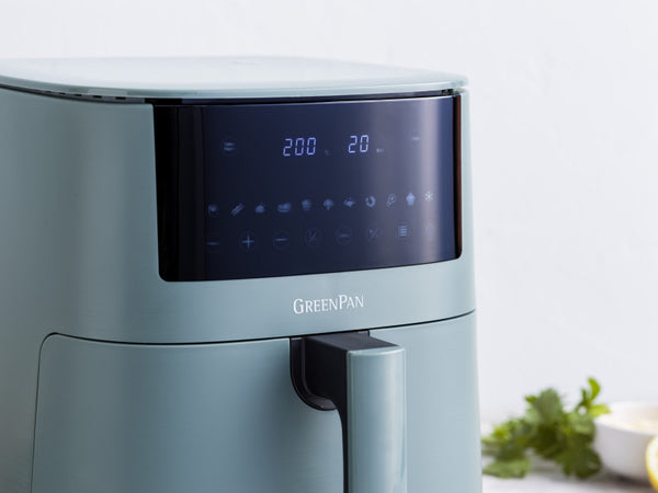 GreenPan Bistro XXL Coloured Air fryer Smokey Sky Blue 7.2L - PFAS Free - 2