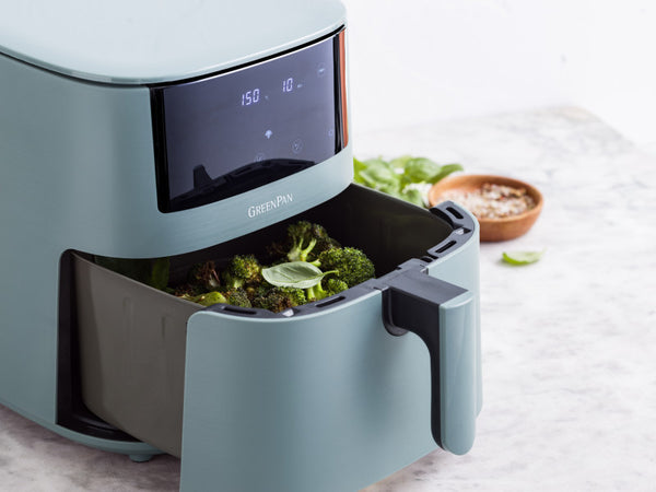 GreenPan Bistro XXL Coloured Air fryer Smokey Sky Blue 7.2L - PFAS Free - 3