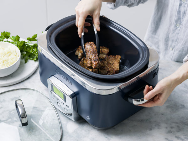 GreenPan Slow Cooker 6L PFAS Free - Oxford Blue - 3