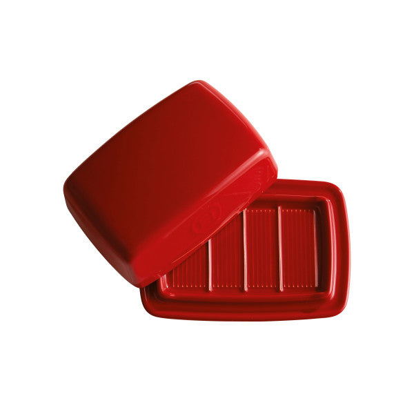 Emile Henry Butter Dish - Burgundy - 1