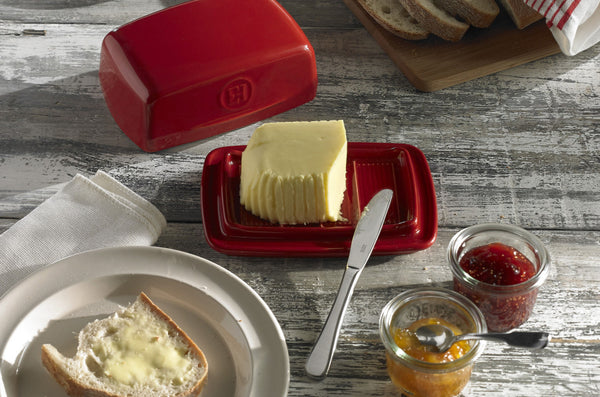 Emile Henry Butter Dish - Burgundy - 3