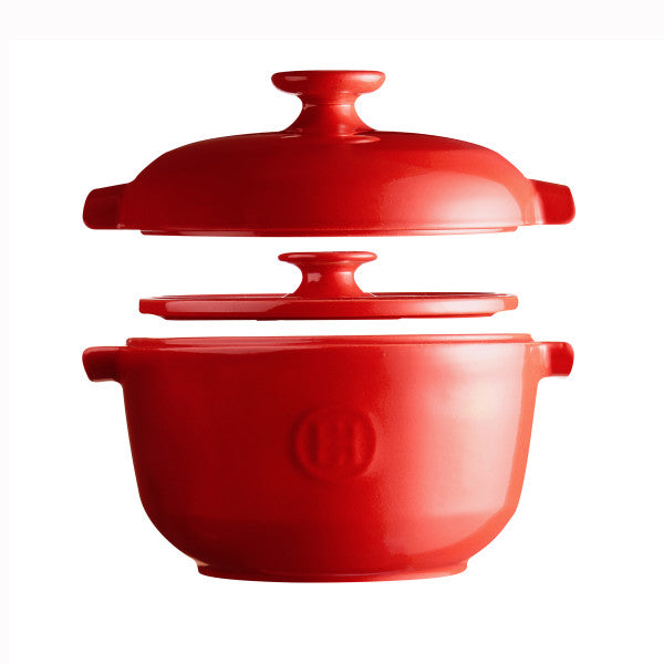 Emile Henry Rice Pot - Burgundy - 1
