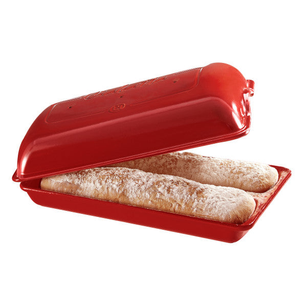 Emile Henry Ciabatta Bread Baker - Burgundy - 1
