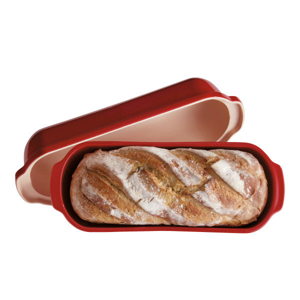 Emile Henry Large Bread Loaf Baker - Burgundy - 1