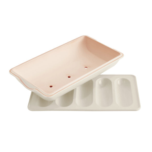 Emile Henry Mini-Baguettes Bread Baker - Linen - 2