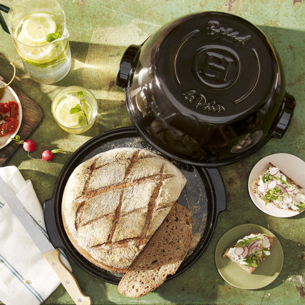 Emile Henry Round Bread Baker - Charcoal - 2