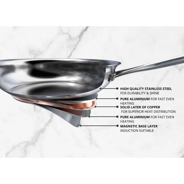 Essteele Stainless Steel Per Vita Covered Stockpot - 24cm/9.0L - 2