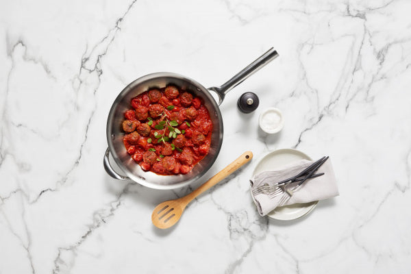 Essteele Per Vita Stainless Steel Open French Skillet - 28cm - 2