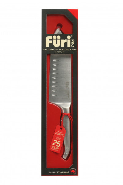 Furi Pro Stainless Steel East/West™ Santoku Knife - 17cm - 1