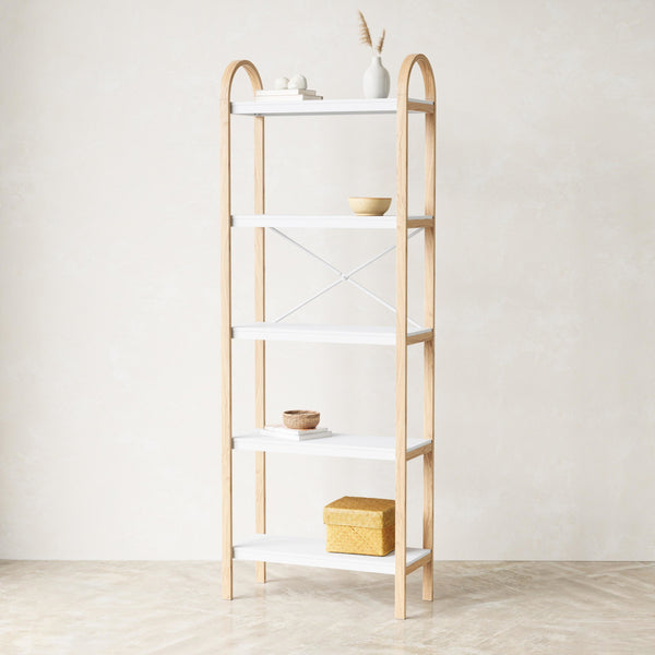 Umbra Bellwood Freestanding Shelf 5 Tier - White/Natural - 2
