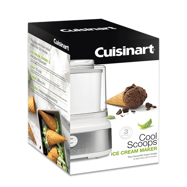 Cuisinart Cool Scoops™ Ice-Cream Maker - Churns up to 1.5L in around 20 minutes - 1