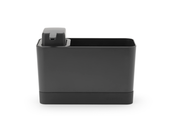 Brabantia SINK ORGANISER SET w/SOAP DISPENSER. DARK GREY - 1