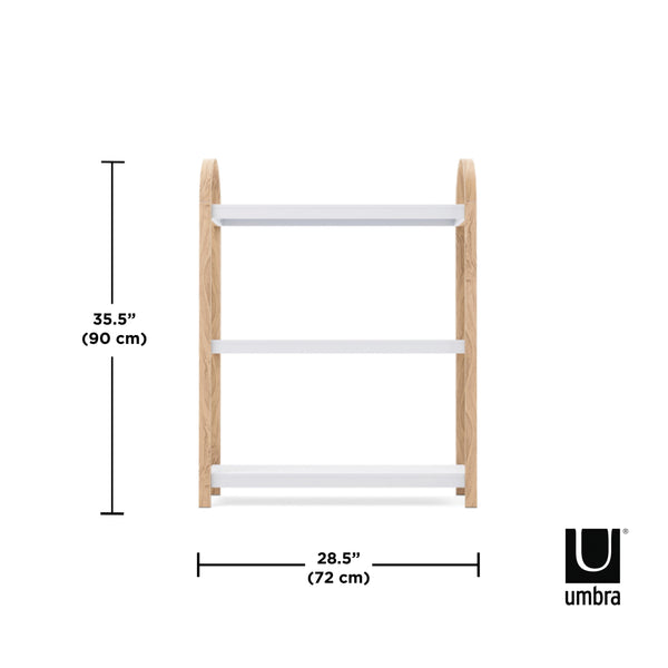 Umbra Bellwood Freestanding Shelf 3 Tier - White/Natural - 1