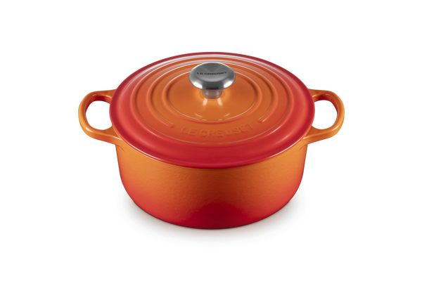 Le Creuset Cast Iron Round Casserole with Signature Knob - 24cm - 1